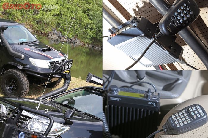 Ilustrasi radio komunikasi di mobil