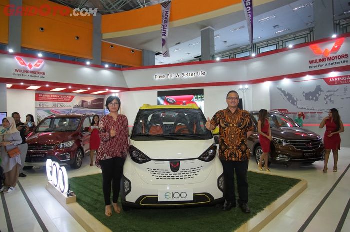 Wuling E100 turut diperkenalkan di GIIAS Makassar 2018
