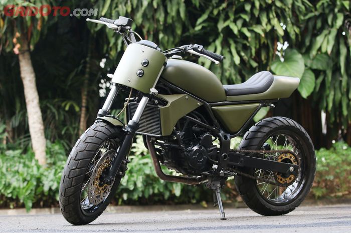 Modifikasi Kawasaki Ninja RR Mono Street Tracker Protechnic