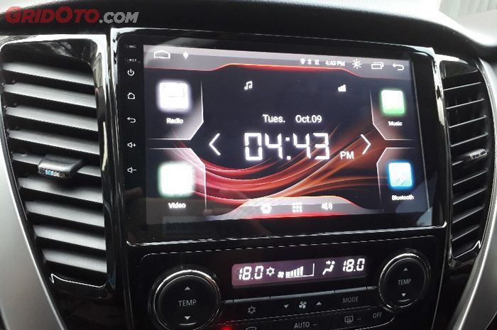 Head Unit MTech Android Mitsubishi Pajero Sport 10 Inch