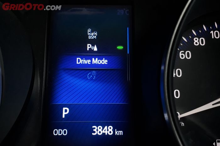 Mode Berkendara di Layar MID Panel Instrumen Toyota C-HR