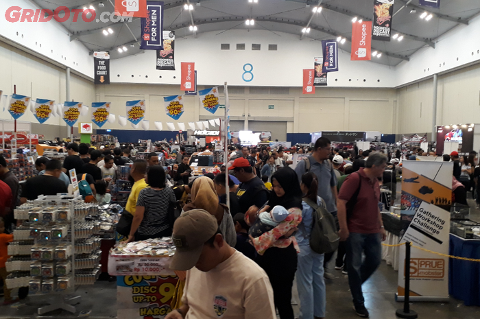 Suasana di Indonesia Diecast Expo yang diselenggarakan di Hall 8 ICE BSD, Tangerang