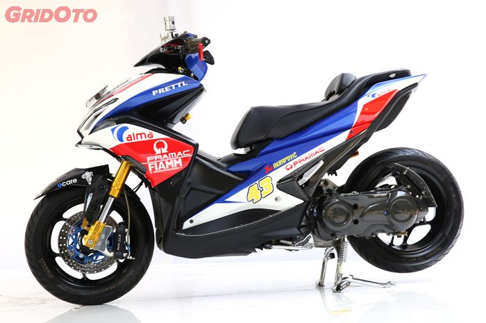 Super Gahar Ini Yamaha Aerox Peraih The Best Racing Look Customaxi Bekasi Gridoto Com