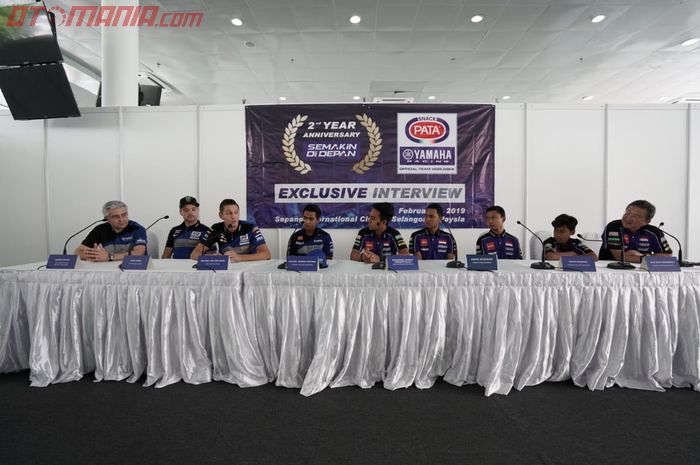 Suasana press conference yang berlangsung di Sepang