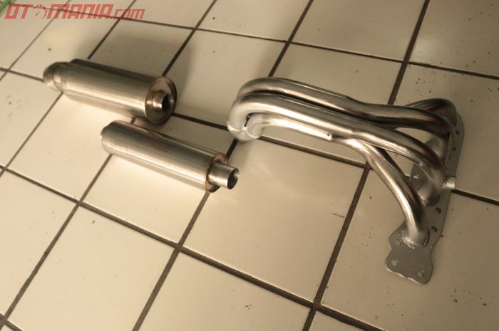 Resonator dan muffler terbuat dari material stainless steel