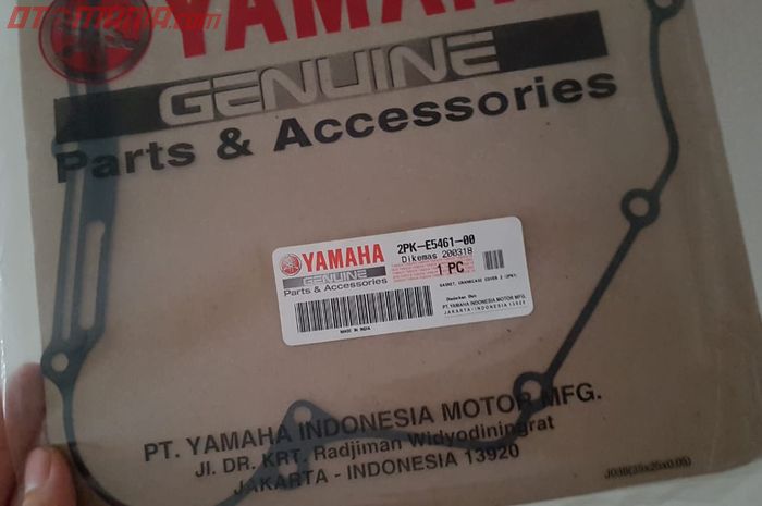 Ilustrasi suku cadang asli Yamaha