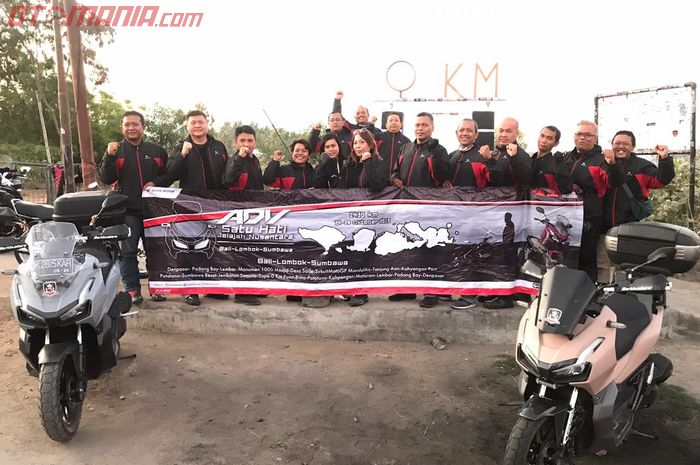 Peserta touring ADV Satu Hati Jelajah Nusantara sukses capai Titik Nol KM Sape