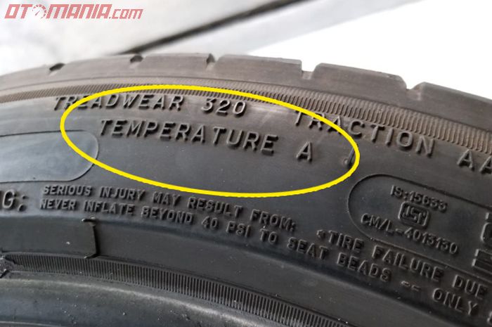 Bikin Penasaran, Tulisan Temperature A di Dinding Ban Apa Artinya