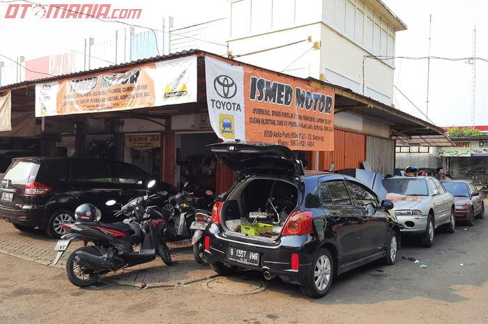 Bengkel spesialis Toyota, Ismed Motor di BSD Autoparts, Tangerang Selatan