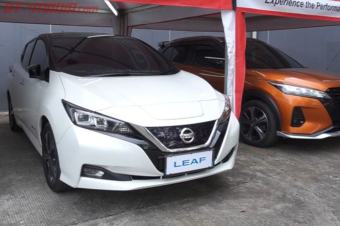 Mobil elektrifikasi Nissan Leaf dan Kicks e-POWER juga bisa dicoba langsung di GIIAS.
