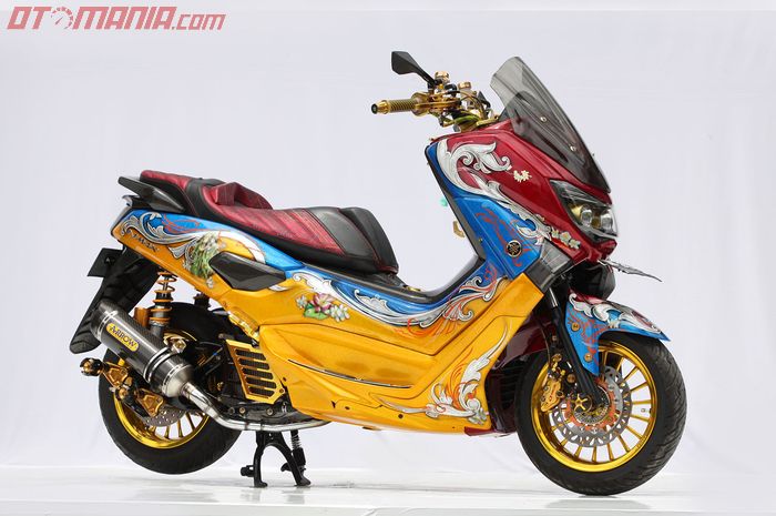 Modifikasi Yamaha NMAX bertema Rama &amp; Shinta Plentis Paint