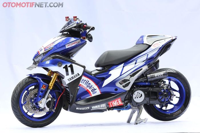 Banyak Komponen Custom Yamaha Aerox Sabet Gelar King Of Customaxi Yamaha 2018 2019 Gridoto Com