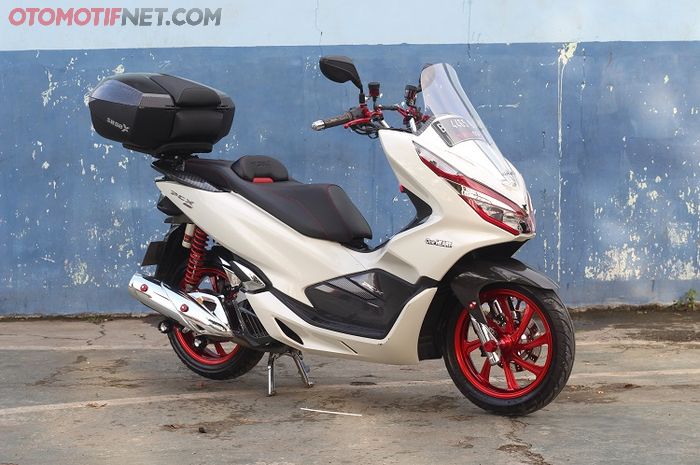  Modifikasi Jok All New Honda PCX 150 Tampil Makin Mewah!