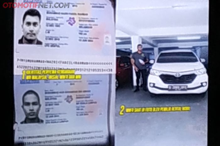 Perampok Toko Emas dan SPBU yang merupakan WNA asal Malaysia menggunakan Toyota Avanza Sewaan untuk melakukan aksinya.