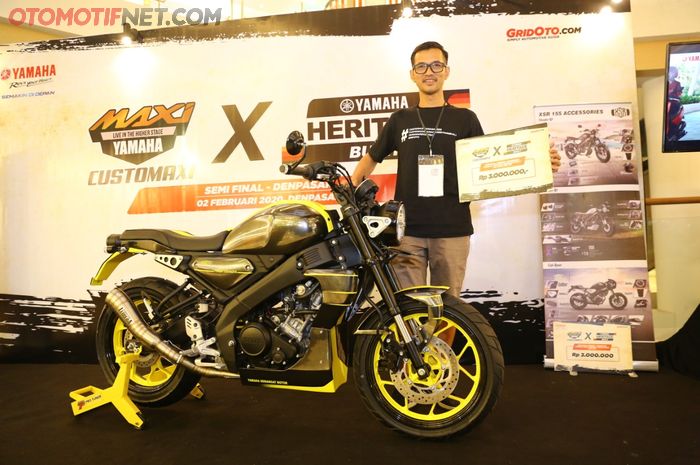 Pemenang kelas Heritage Built Yamaha XSR 155