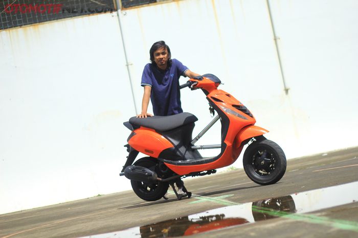 Modifikasi Piaggio Zip beraliran racing