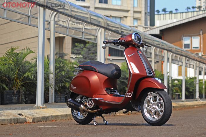 Modifikasi Vespa Primavera 50th Anniversary beraliran modern looks