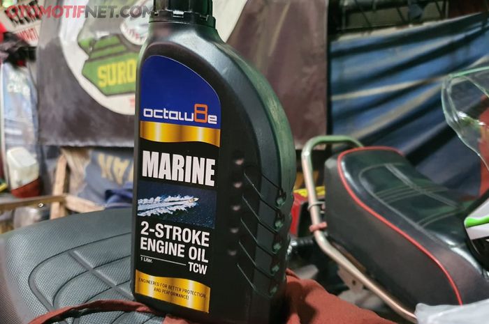 Octolube Marine, oli samping khusus mesin jetski dan speedboat 2-tak yang dituang di Yamaha RX-King