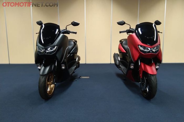 All New NMAX Connected hadir dalam empat warna baru, Prestige Silver, Maxi Signature Black, Matte Blue dan Matte Red