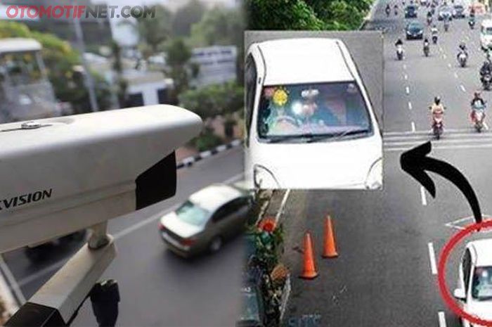 ilustrasi kamera E-Tilang saat pemantau pelanggar lalu lintas.