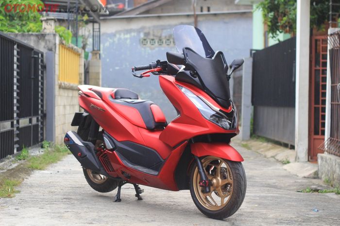 All New Honda PCX 160 tampil seperti baby Forza, pakai windshield buatan AF Motoshop