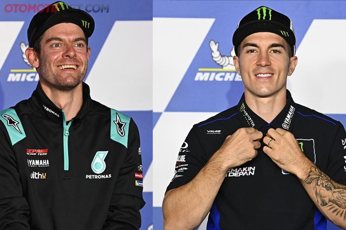 Cal Crutchlow (kiri) resmi menggantikan Maverick Vinales (kanan) mulai MotoGP Inggris 2021