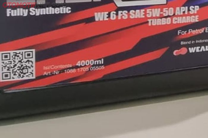 Teaser oli baru Wealthy dengan API Service SP untuk mesin bensin yang rencananya dilaunching dalam waktu dekat