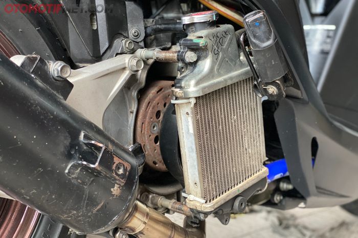 Honda Vario yang sudah bore up anti overheat berkat kipas tambahan pada radiator racikan Duta Motor Sport (DMS)