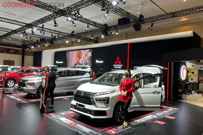 Ilustrasi booth Mitsubishi di pameran Jakarta Auto Week 2022