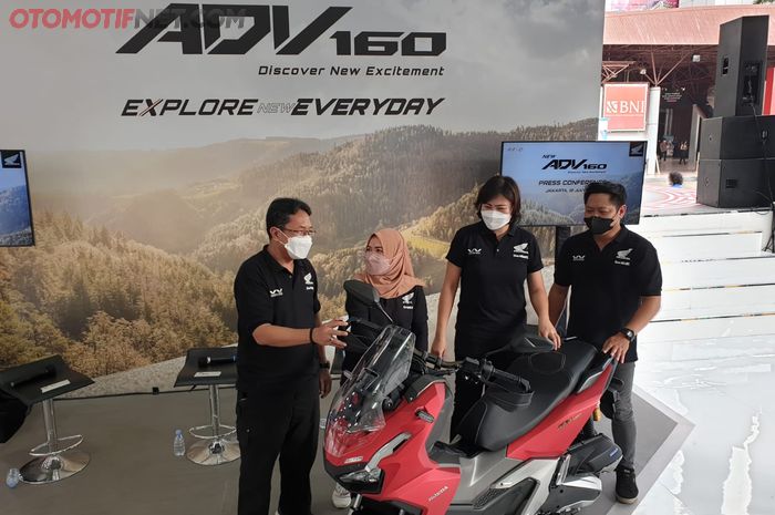 Regional Launching Product Honda ADV160 oleh PT Wahana Makmur Sejati (WMS) yang dilaksanakan di booth Honda pada pameran Jakarta Fair Kemayoran (JFK) 2022