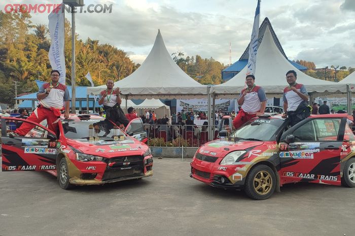Tim NFT FBRT asal Sulawesi Selatan. Batara Michdar/Muhammad Luthfi (Mitsubishi Evo X) dan Toto Michdar/M.Zaki (Suzuki Swift) 