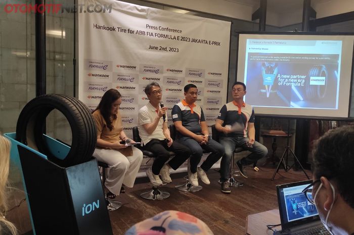 Konferensi pers Hankook Tire untuk Formula E Jakarta