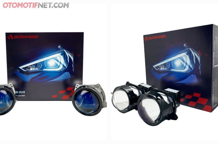 Lampu Proyektor Bi-LED Autovision seri Dakar Platinum dan Carbon