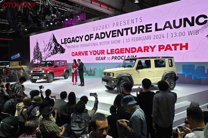 Suzuki Jimny 5 Pintu resmi diluncurkan hari ini (15/2/2024) di ajang IIMS 2024 di JIEXpo Kemayoran, Jakarta Pusat
