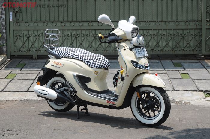 Honda Stylo 160 bergaya custom culture ala komunitas Kalcer Skuter