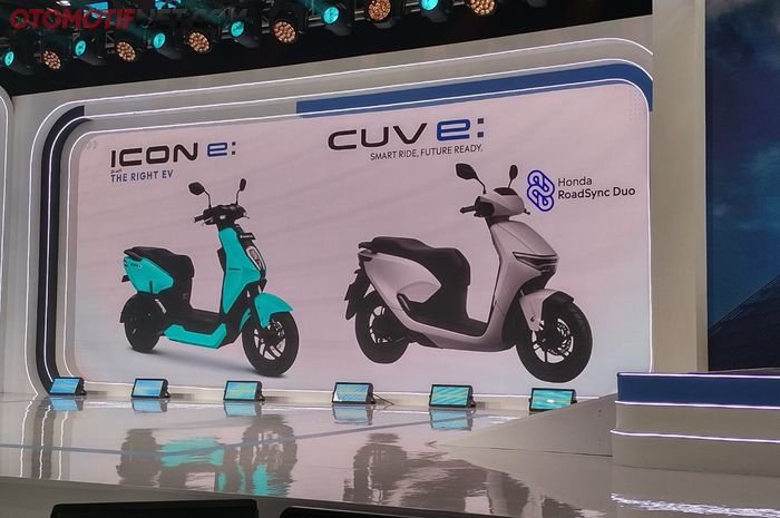 PT AHM melakukan world premiere launch dua buah motor listrik di Indonesia, Honda ICON e: dan CUV e: