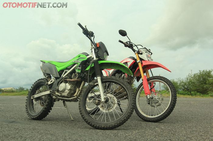 Kawasaki KLX150 dan Honda CRF150L