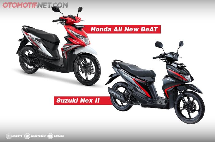 Honda BeAT dan Suzuki Nex II