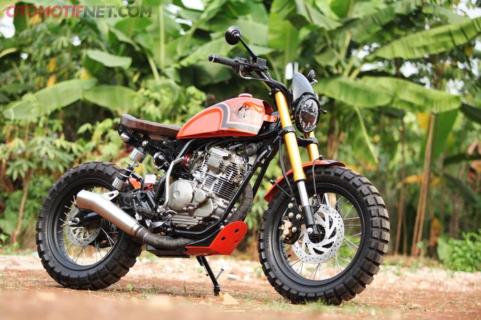 Modifikasi Yamaha Scorpio Scrambler Street Arts Custom