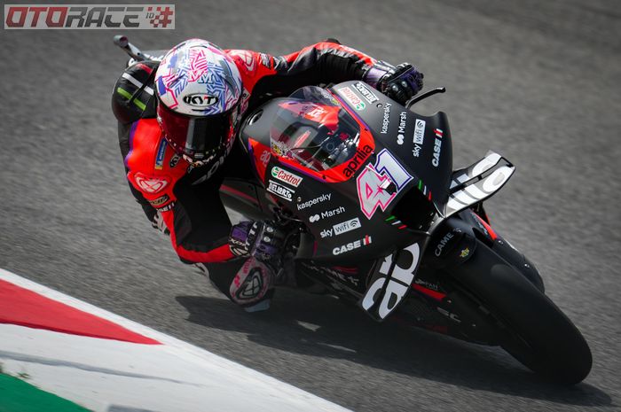 Aleix Espargaro beri kejutan di penghujung FP2 MotoGP Italia 2022 (27/5). Ia kalahkan dominasi Ducati di lima besar. 