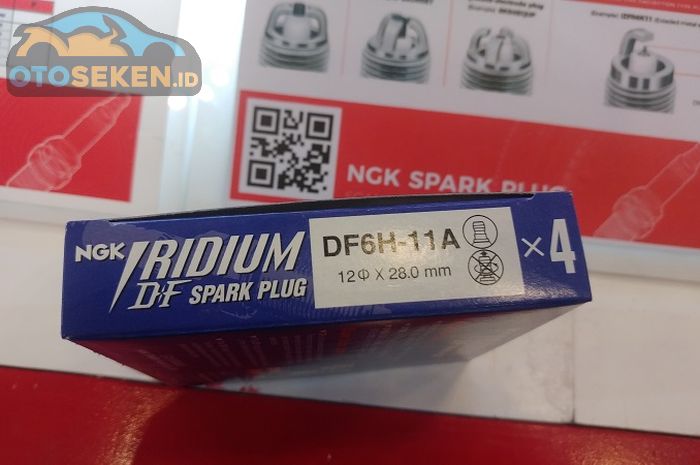 Busi NGK laser iridium DF6H-11A termasuk busi panas