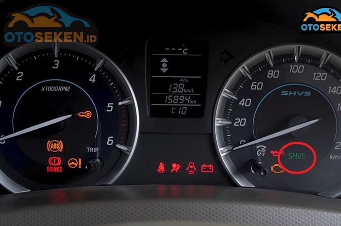 Indikator SHVS di Panel Instrumen Suzuki Ertiga Diesel