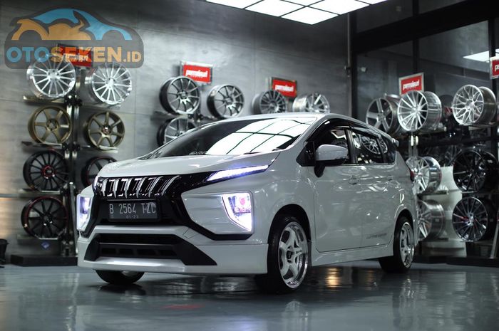 Modifikasi Mitsubishi Xpander tampil meaty dengan airsus