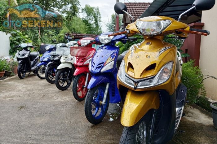 Ilustrasi Yamaha Mio Sporty dan Mio Smile