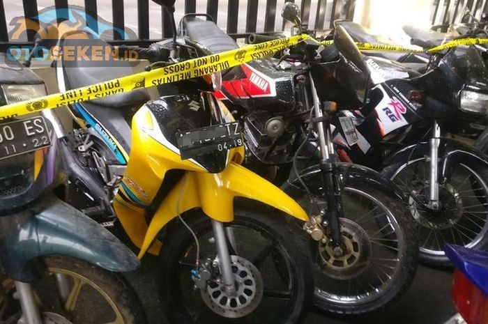 Polisi Sita Yamaha Touch Suzuki RGR dan puluhan motor di Rumah Kosong di Solo