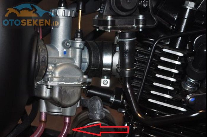 Ilustrasi karburator motor