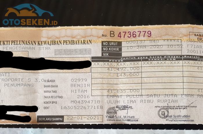Cara memblokir STNK dan pajak kendaraan
