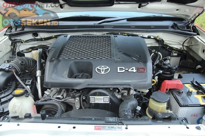 Ilustrasi mesin Toyota Fortuner diesel