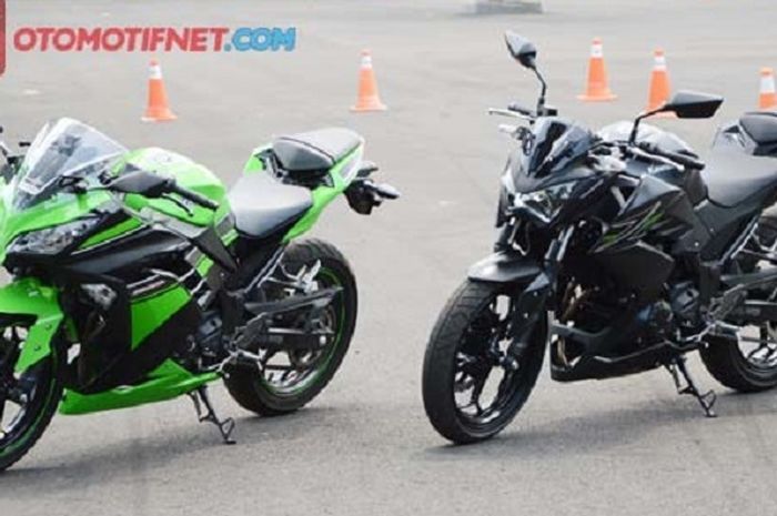Kawasaki Ninja 250 FI dan Kawasaki Z250 sama-sama motor sport 250 cc