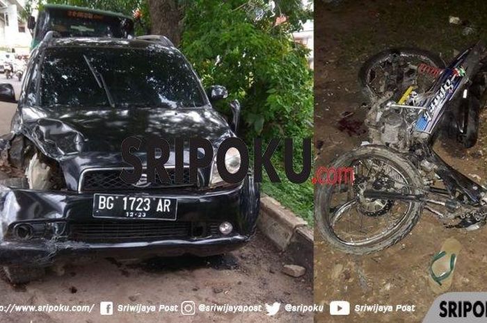 Kecelakaan Daihatsu Terios dan Yamaha Vega di Palembang (17/12/2018)